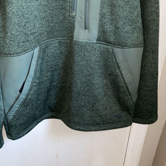 REEL LIFE Green 1/4 Zip Barrel Curl Fleece-M - Picture 4 of 7